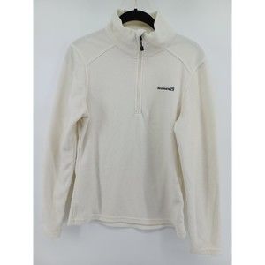 Avalanche Sweater Womens Medium Beige 1/4 Zip Outdoors Long Sleeve Pullover